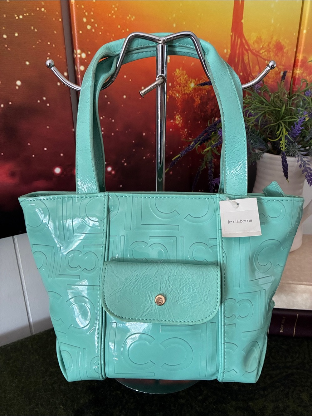 Liz Claiborne Patent Tote
